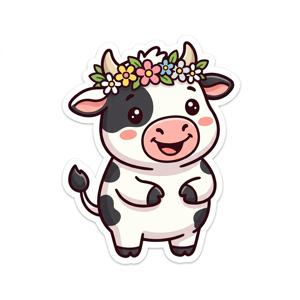 Mahadev Dairy mascot cow