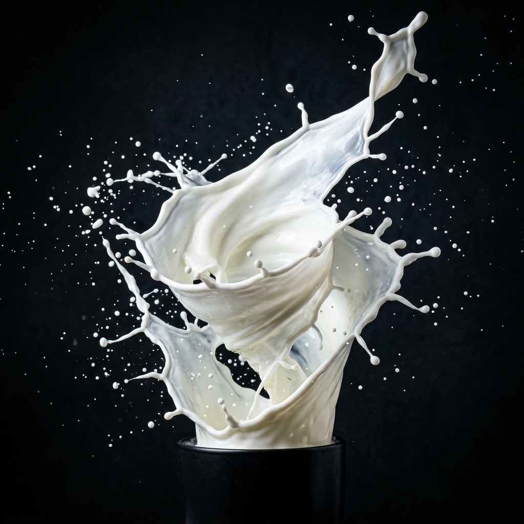 Pure milk splash – freshness in every drop
