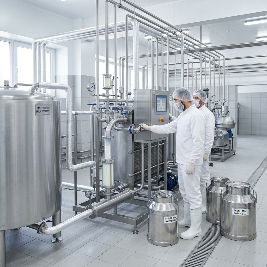 Dairy processing at Mahadev Dairy
